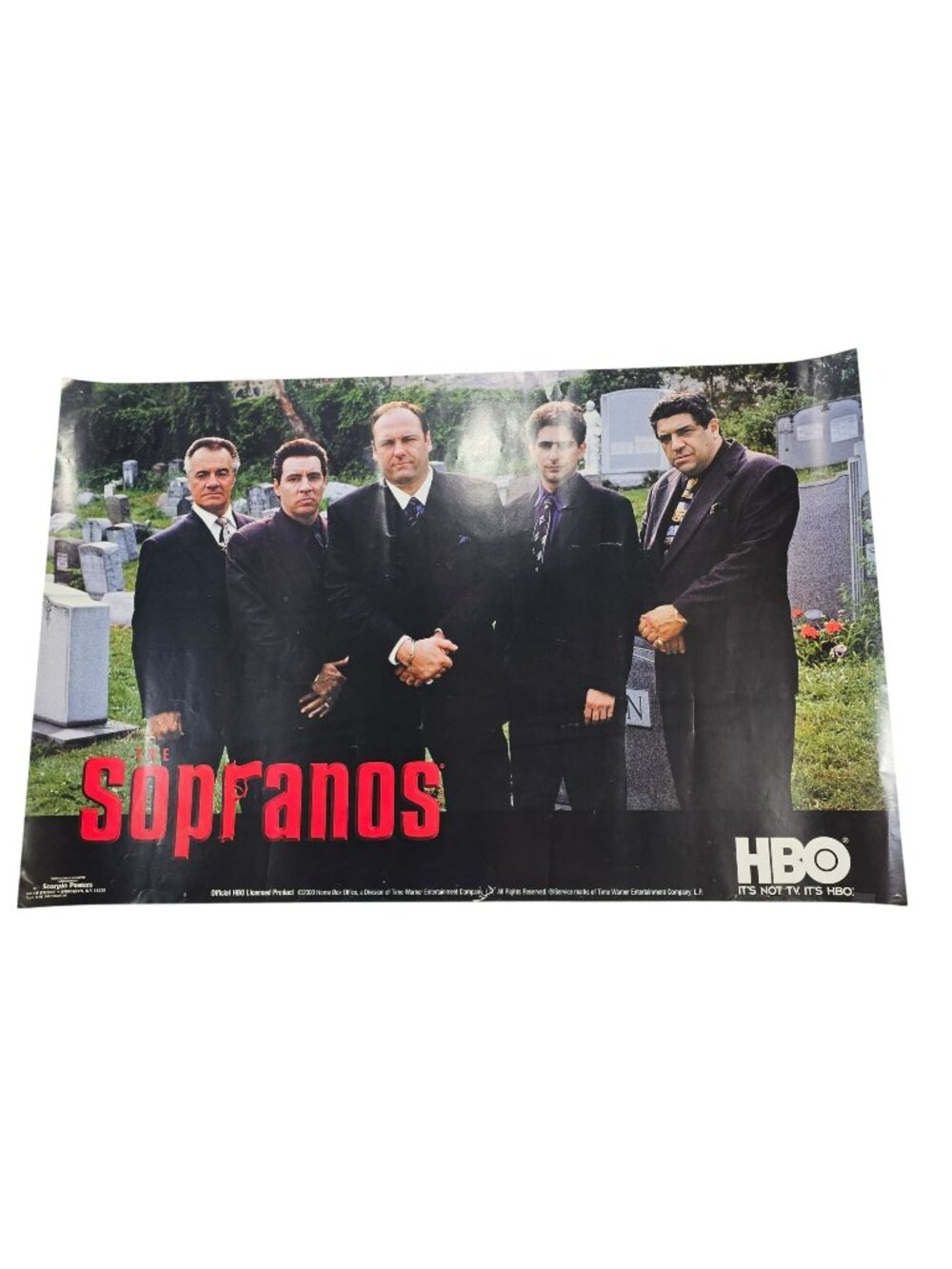 The Sopranos 22x34" Poster Made Men in Cemetery Funeral Scene 2000 HBO Scorpio